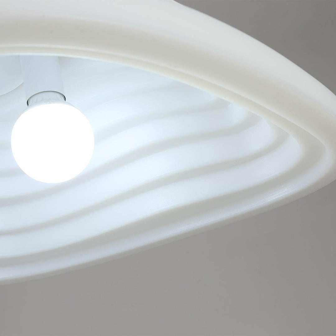 Lampa wisząca akustyczna z akrylu w kształcie pola ryżowego