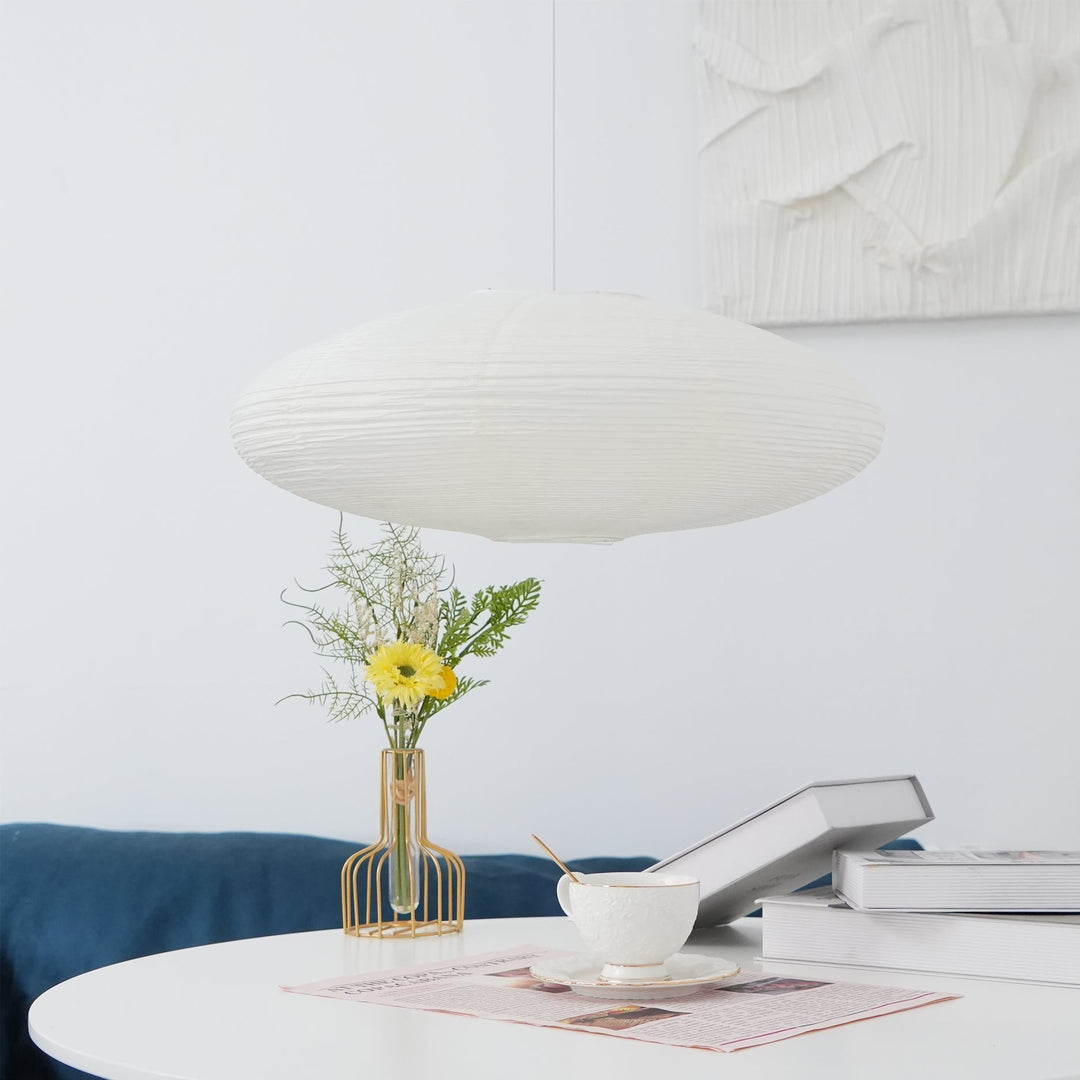 Lampa z papieru washi 15A, z przewodem zawieszanym na haku