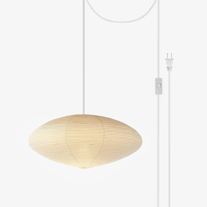Lampa z papieru washi 15A, z przewodem zawieszanym na haku