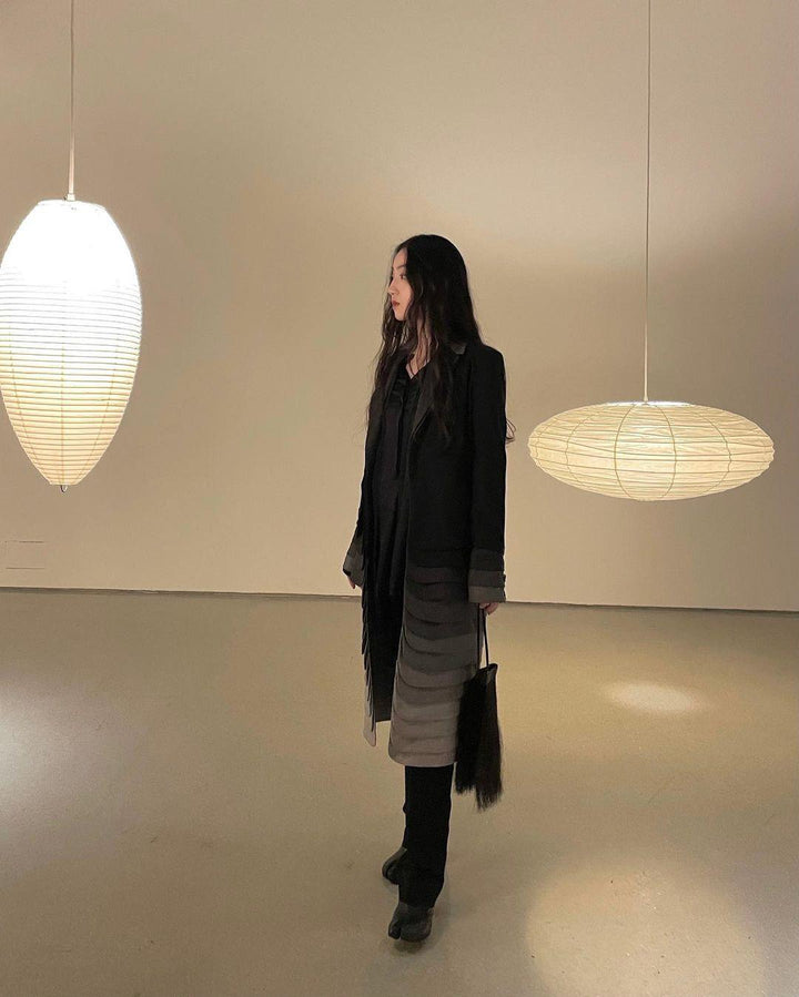 Lampa z papieru washi 15A, z przewodem zawieszanym na haku