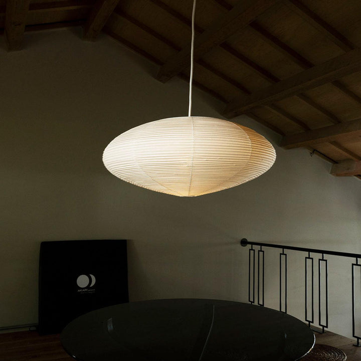Lampa z papieru washi 15A, z przewodem zawieszanym na haku