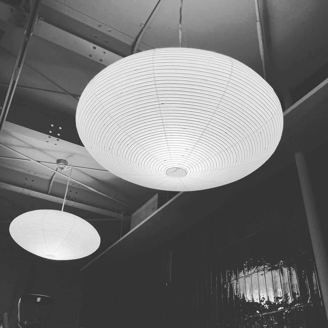 Lampa z papieru washi 15A, z przewodem zawieszanym na haku