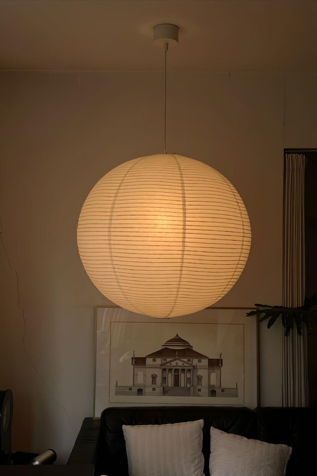 Lampa Wisząca z Papieru Washi A