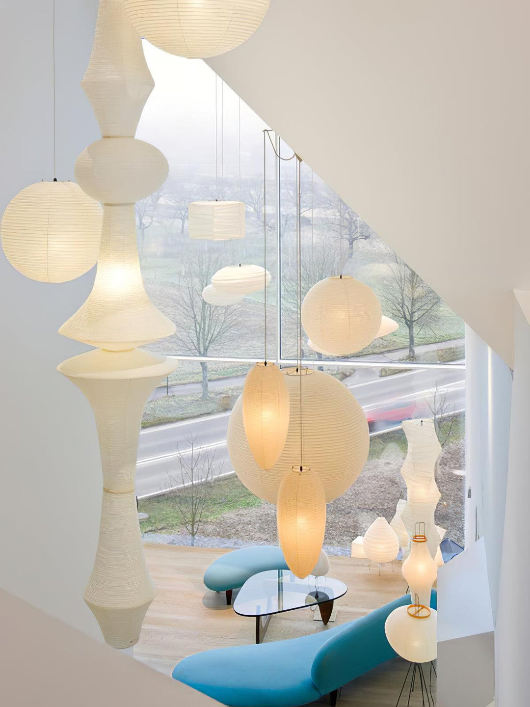 Lampa wisząca Washi Paper E