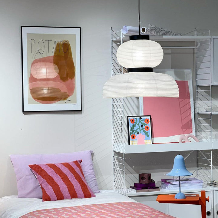 Lampa wisząca z papieru ryżowego Cocoon