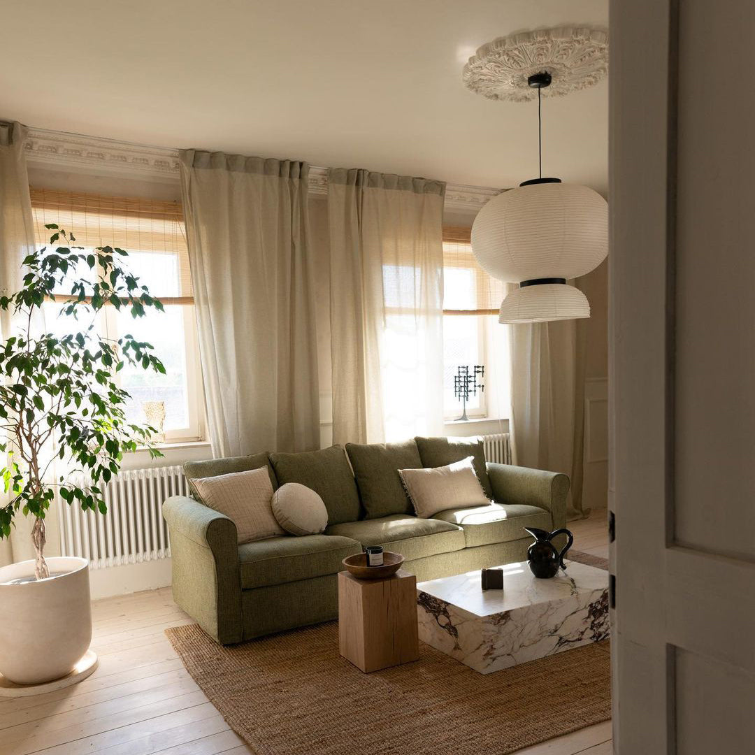 Lampa wisząca z papieru ryżowego Cocoon