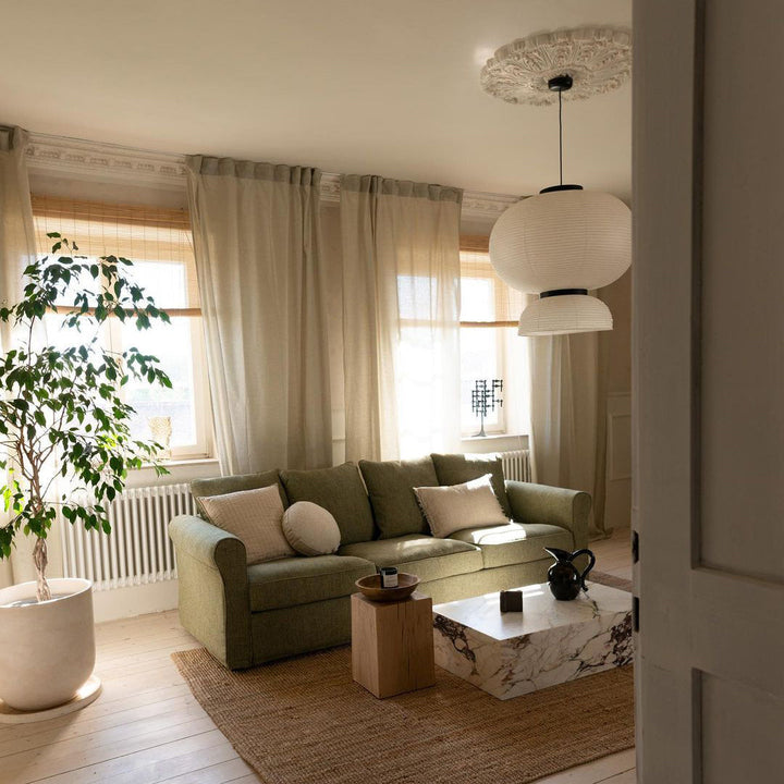 Lampa wisząca z papieru ryżowego Cocoon
