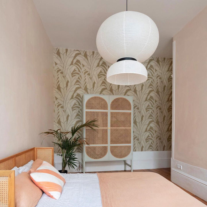 Lampa wisząca z papieru ryżowego Cocoon