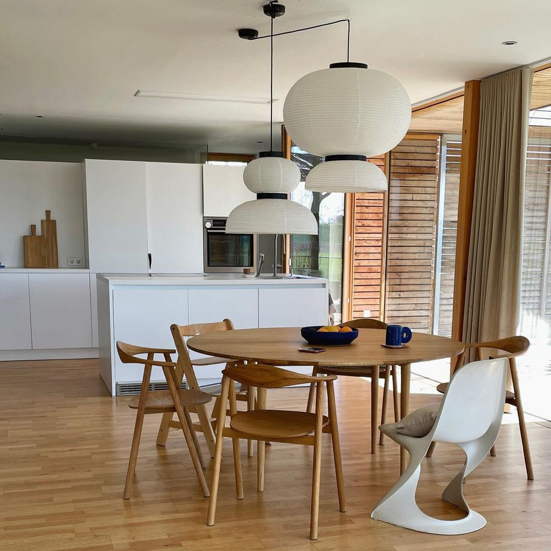 Lampa wisząca z papieru ryżowego Cocoon