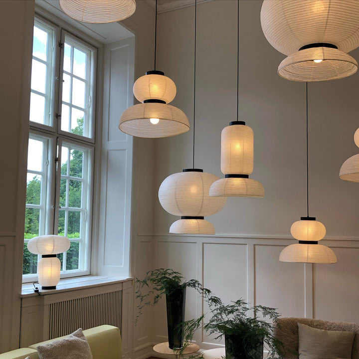 Lampa wisząca z papieru ryżowego Cocoon
