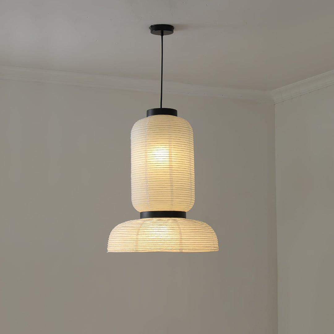 Lampa wisząca z papieru ryżowego Cocoon