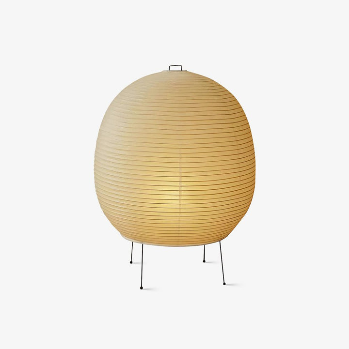 Lampa stołowa z papieru ryżowego