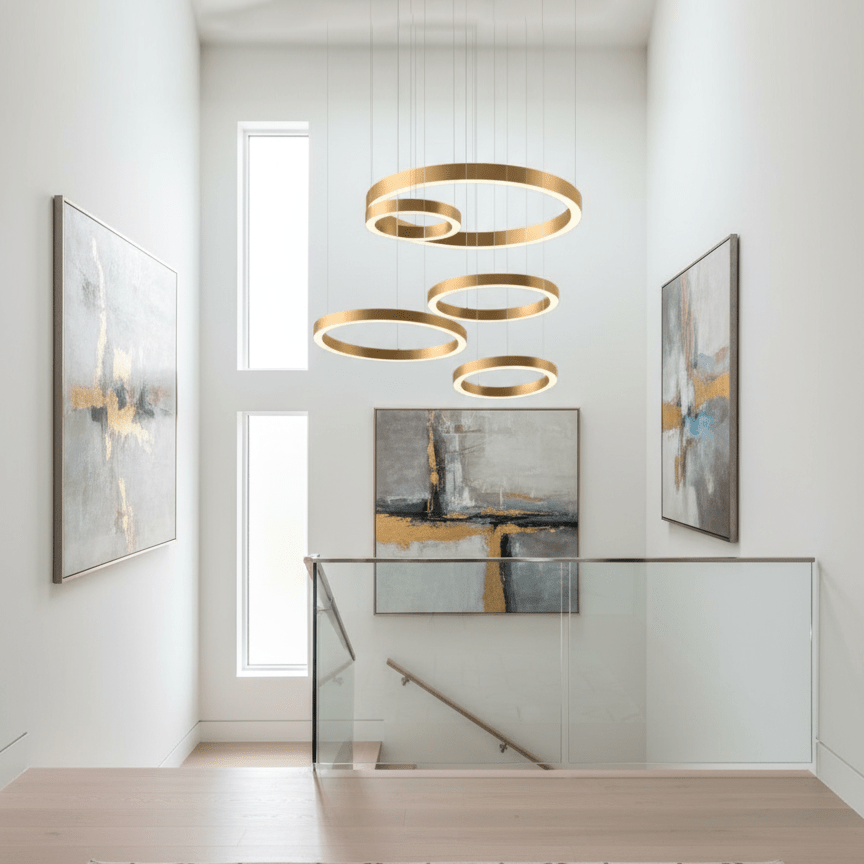 Lampa wisząca LED w kształcie pierścienia