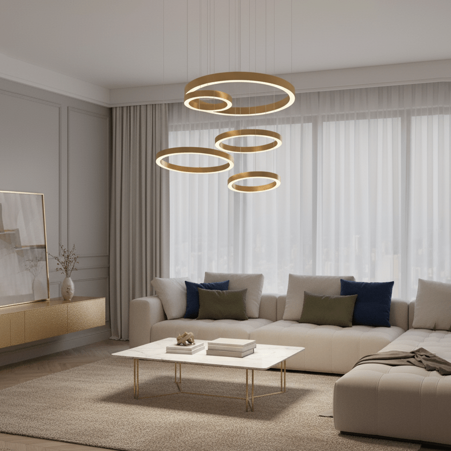 Lampa wisząca LED w kształcie pierścienia