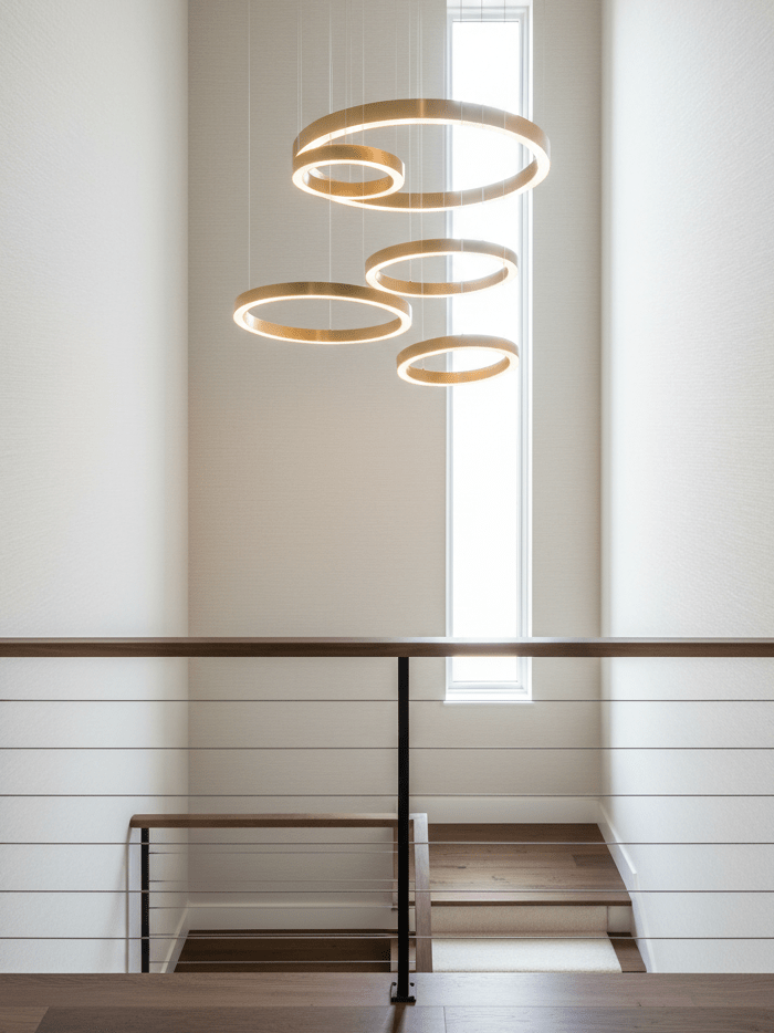 Lampa wisząca LED w kształcie pierścienia