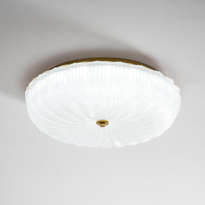 Szklana lampa sufitowa Ripple