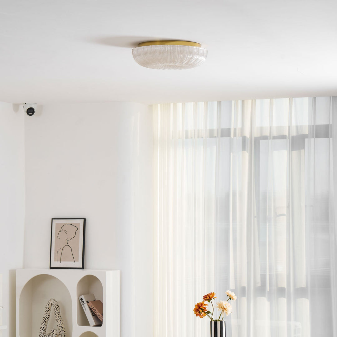 Szklana lampa sufitowa Ripple