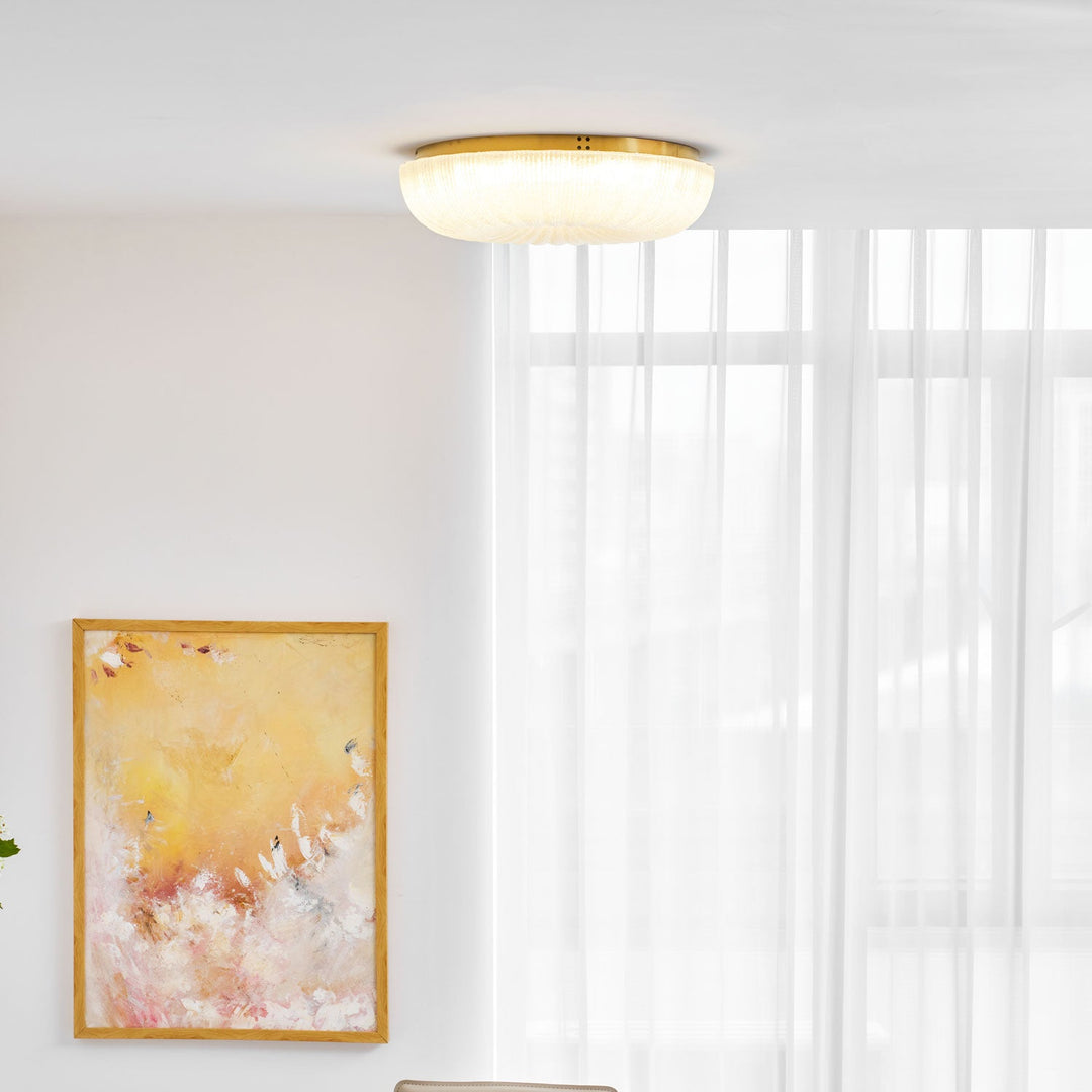 Szklana lampa sufitowa Ripple