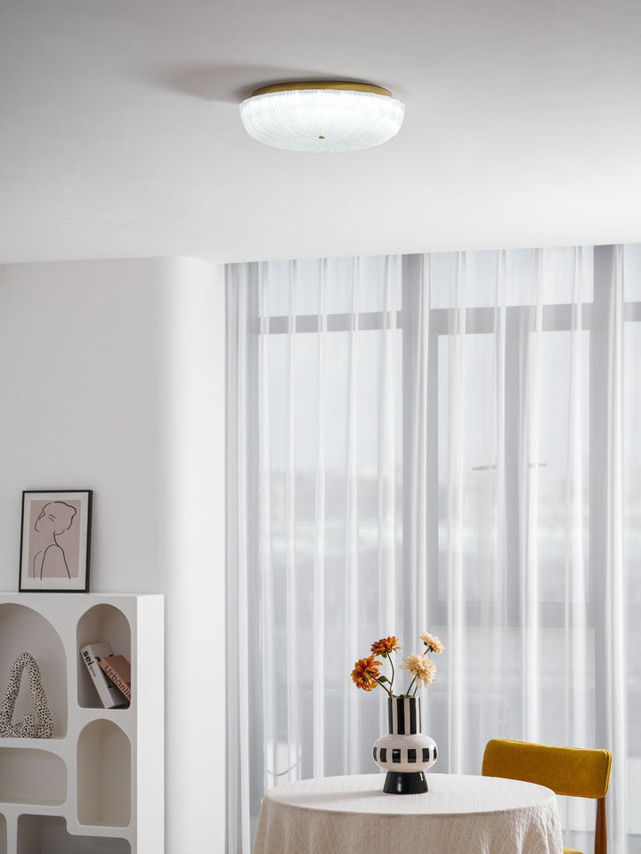 Szklana lampa sufitowa Ripple