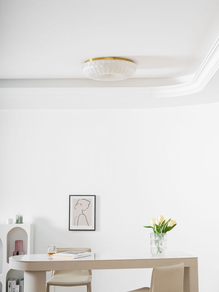 Szklana lampa sufitowa Ripple
