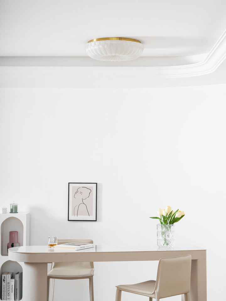 Szklana lampa sufitowa Ripple