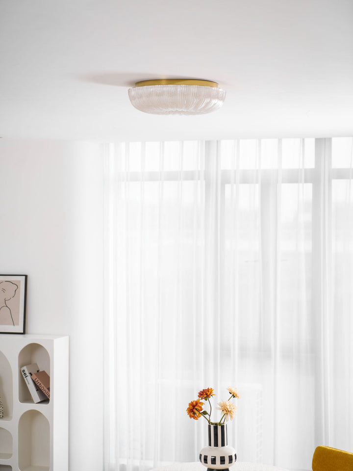 Szklana lampa sufitowa Ripple