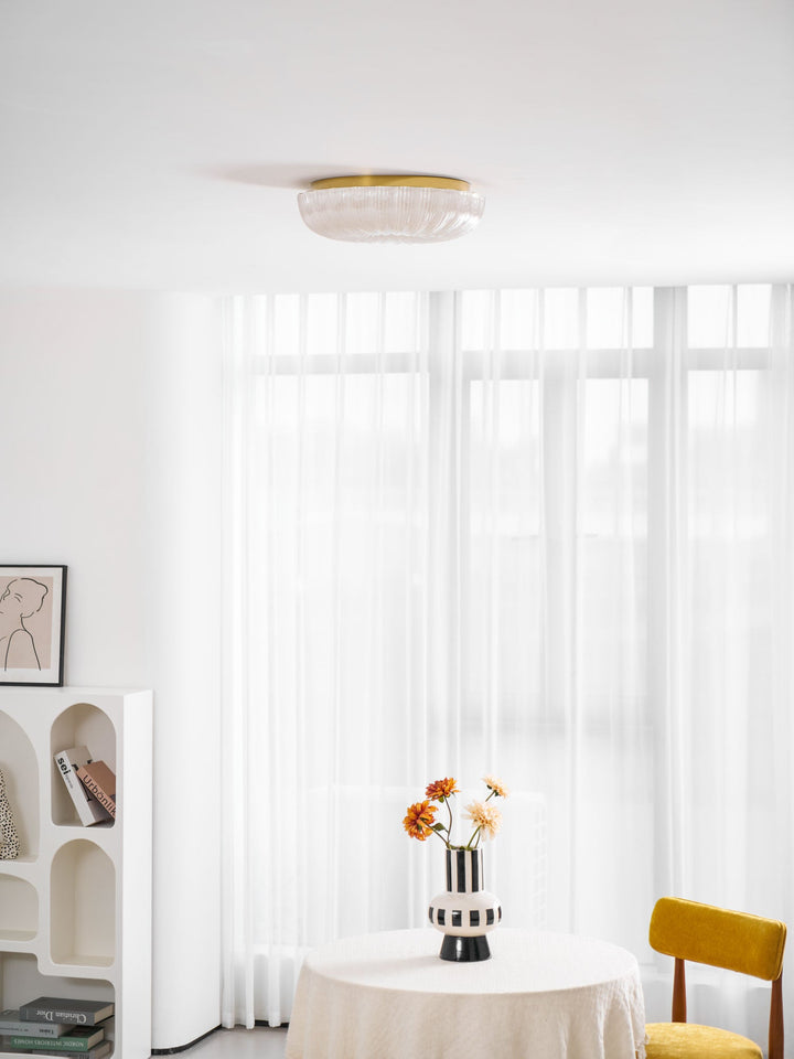 Szklana lampa sufitowa Ripple