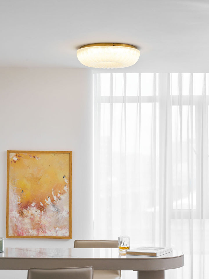 Szklana lampa sufitowa Ripple