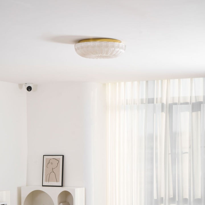 Szklana lampa sufitowa Ripple