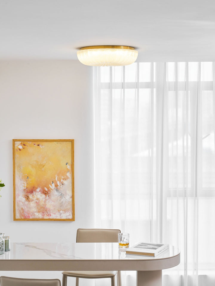 Szklana lampa sufitowa Ripple