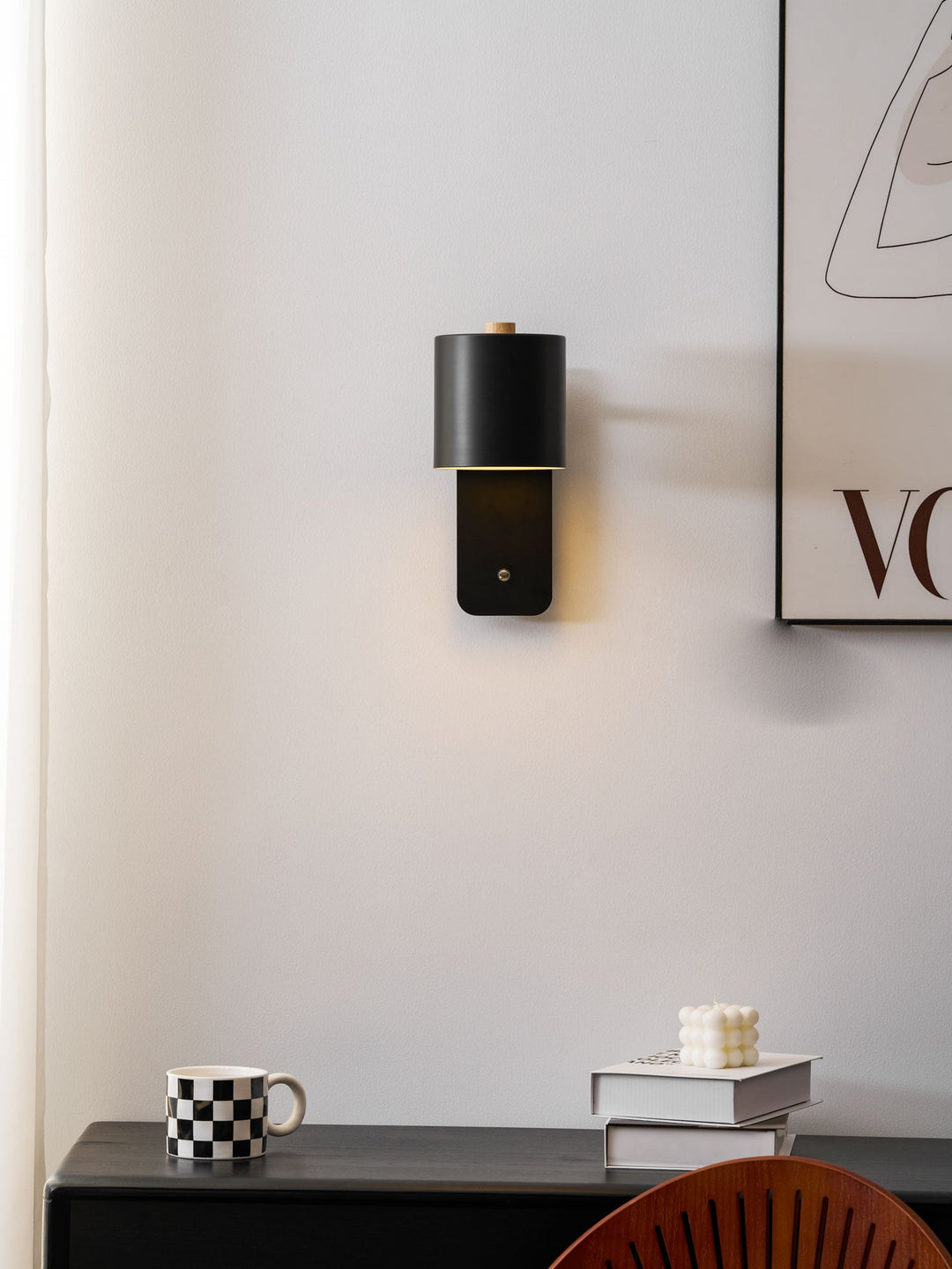Obrotowa Lampa Ścienna Cylindryczna na Akumulator