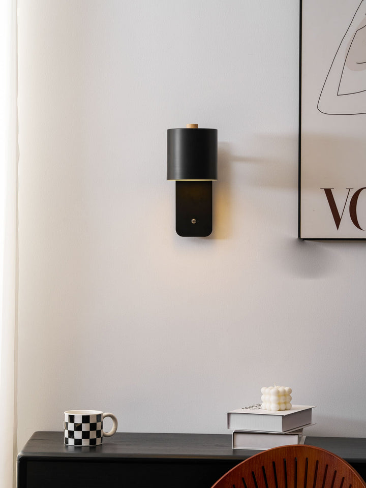 Obrotowa Lampa Ścienna Cylindryczna na Akumulator