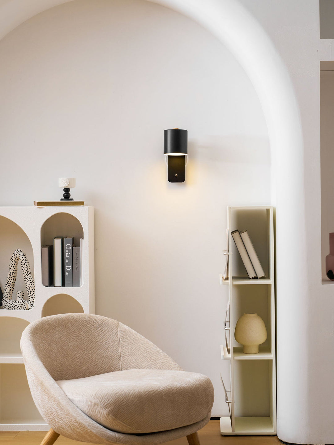 Obrotowa Lampa Ścienna Cylindryczna na Akumulator