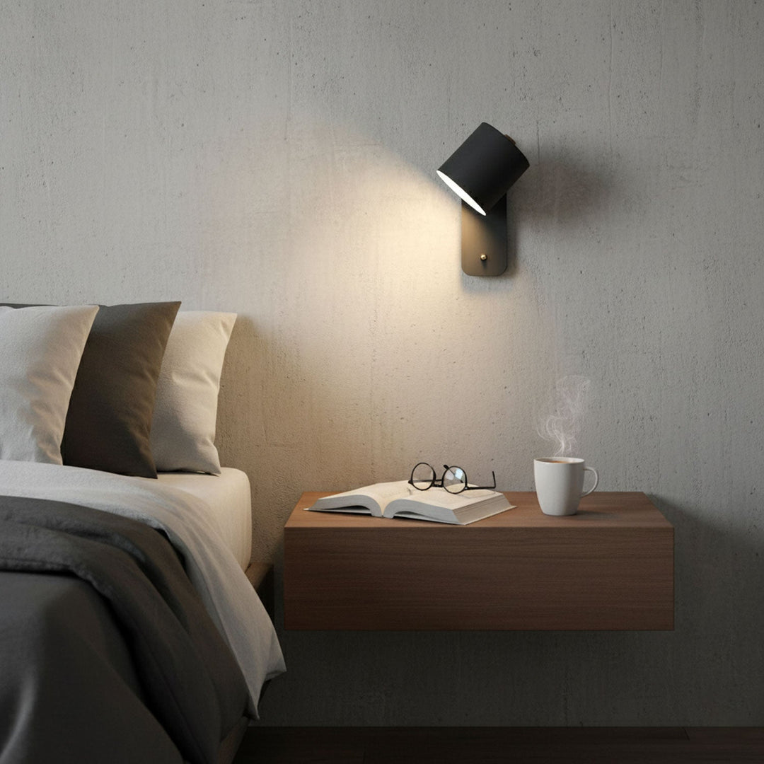 Obrotowa Lampa Ścienna w Kształcie Cylindra