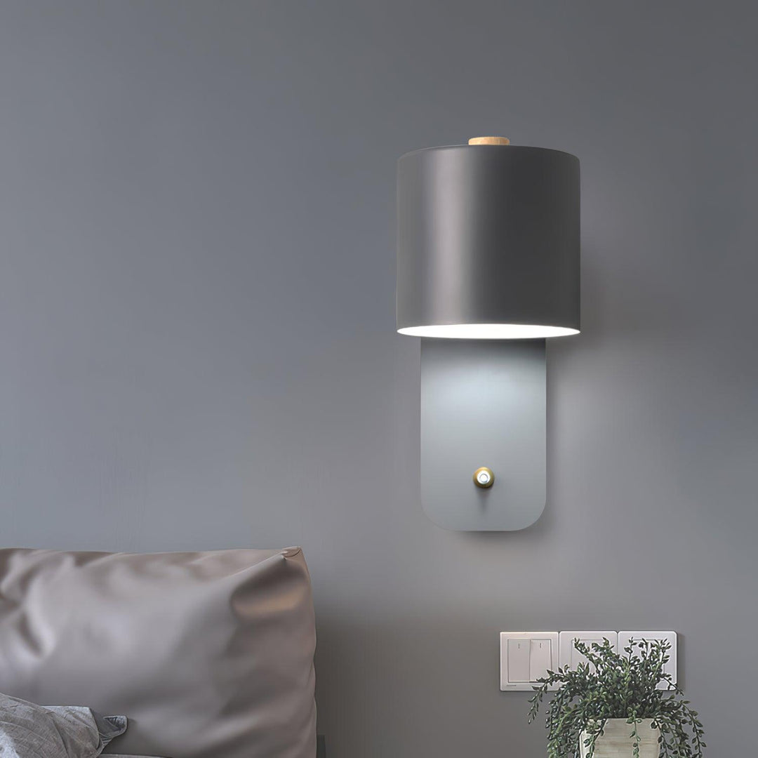 Obrotowa Lampa Ścienna w Kształcie Cylindra