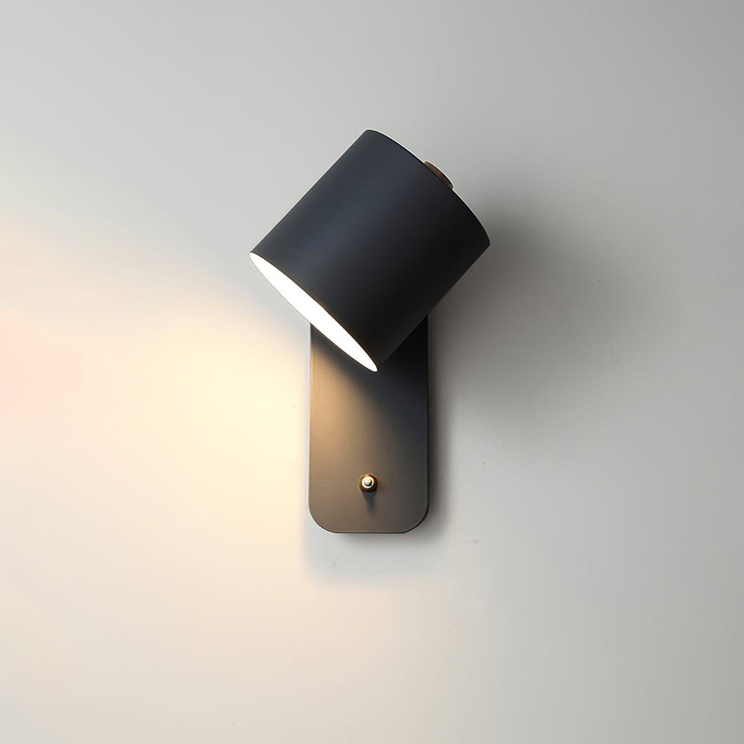 Obrotowa Lampa Ścienna w Kształcie Cylindra