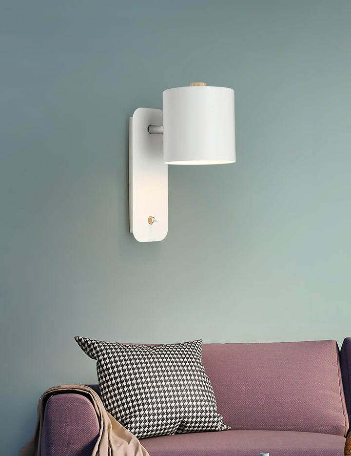 Obrotowa Lampa Ścienna w Kształcie Cylindra