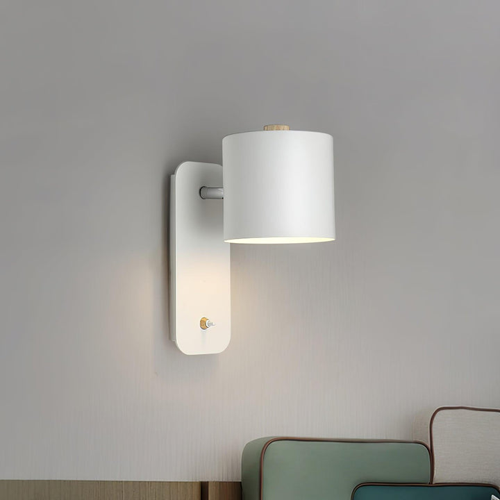 Obrotowa Lampa Ścienna w Kształcie Cylindra