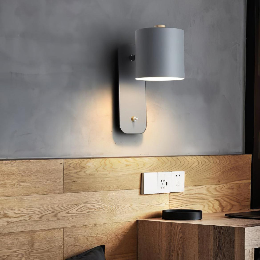 Obrotowa Lampa Ścienna w Kształcie Cylindra