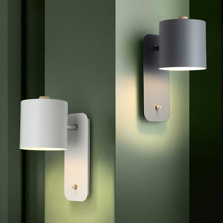 Obrotowa Lampa Ścienna w Kształcie Cylindra