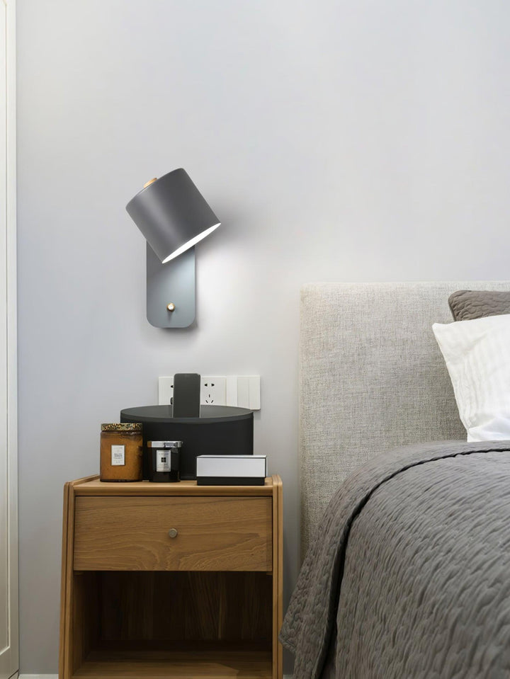 Obrotowa Lampa Ścienna w Kształcie Cylindra