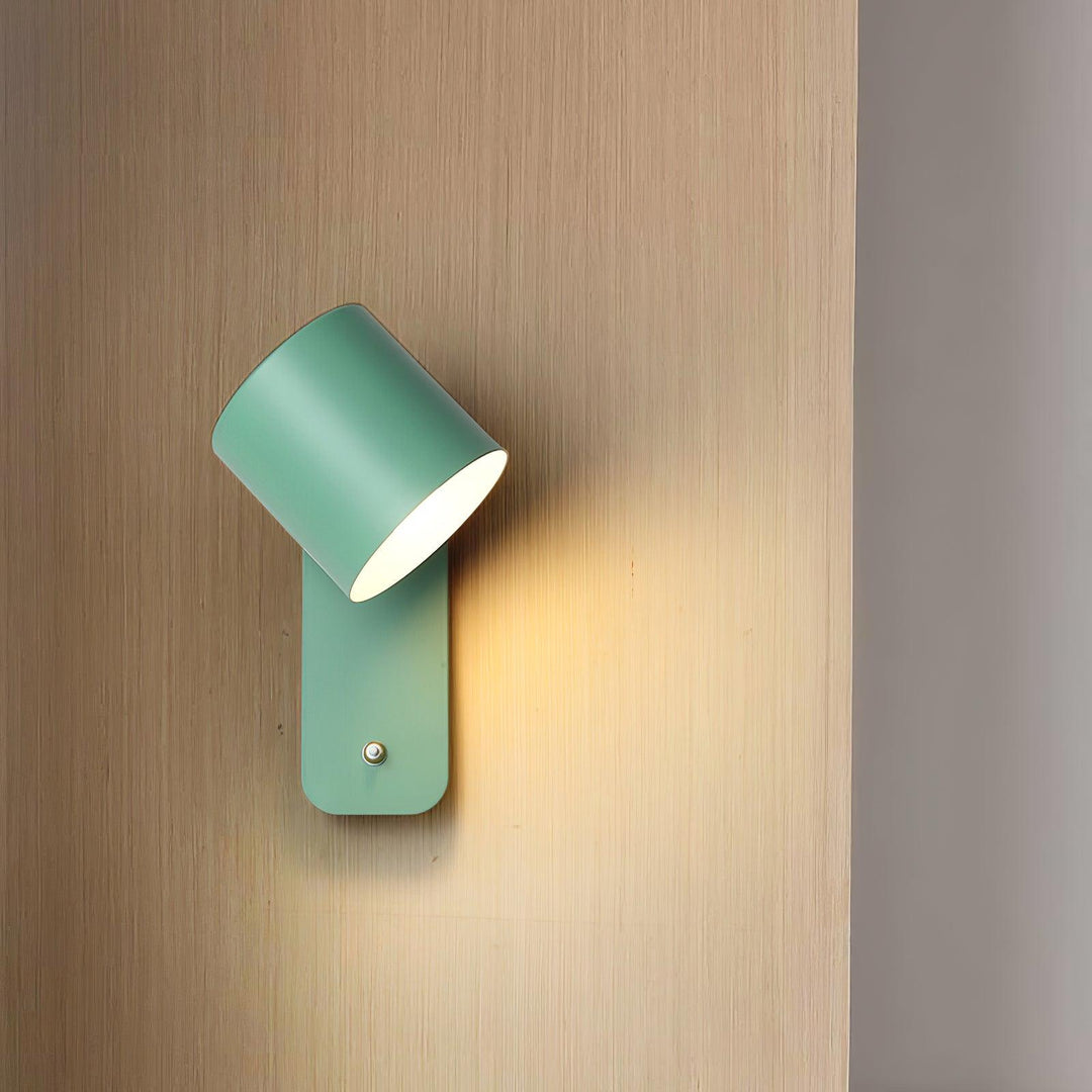 Obrotowa Lampa Ścienna w Kształcie Cylindra