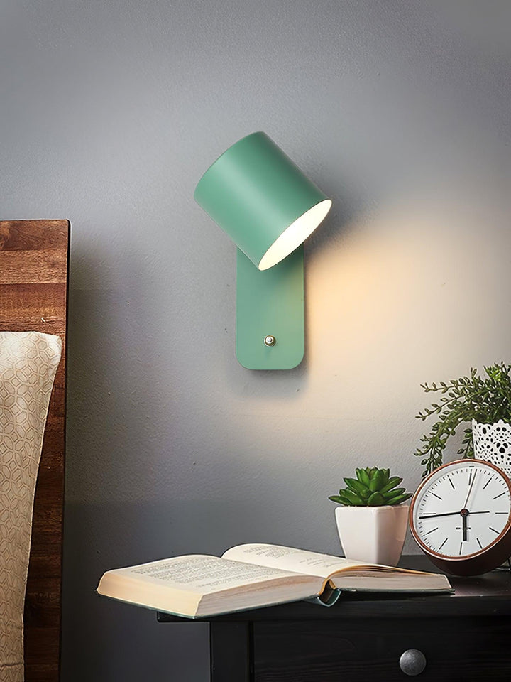 Obrotowa Lampa Ścienna w Kształcie Cylindra