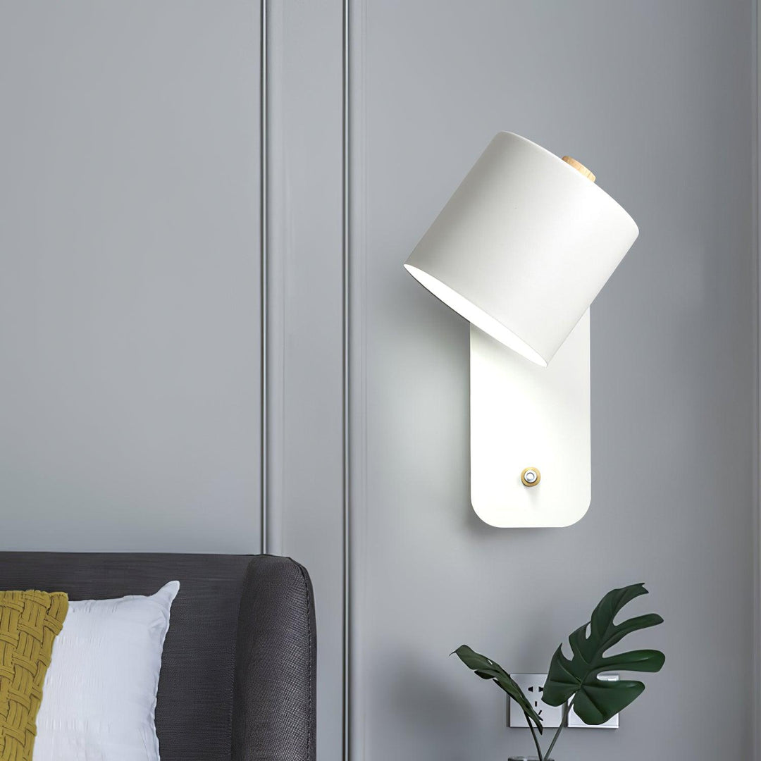 Obrotowa Lampa Ścienna w Kształcie Cylindra