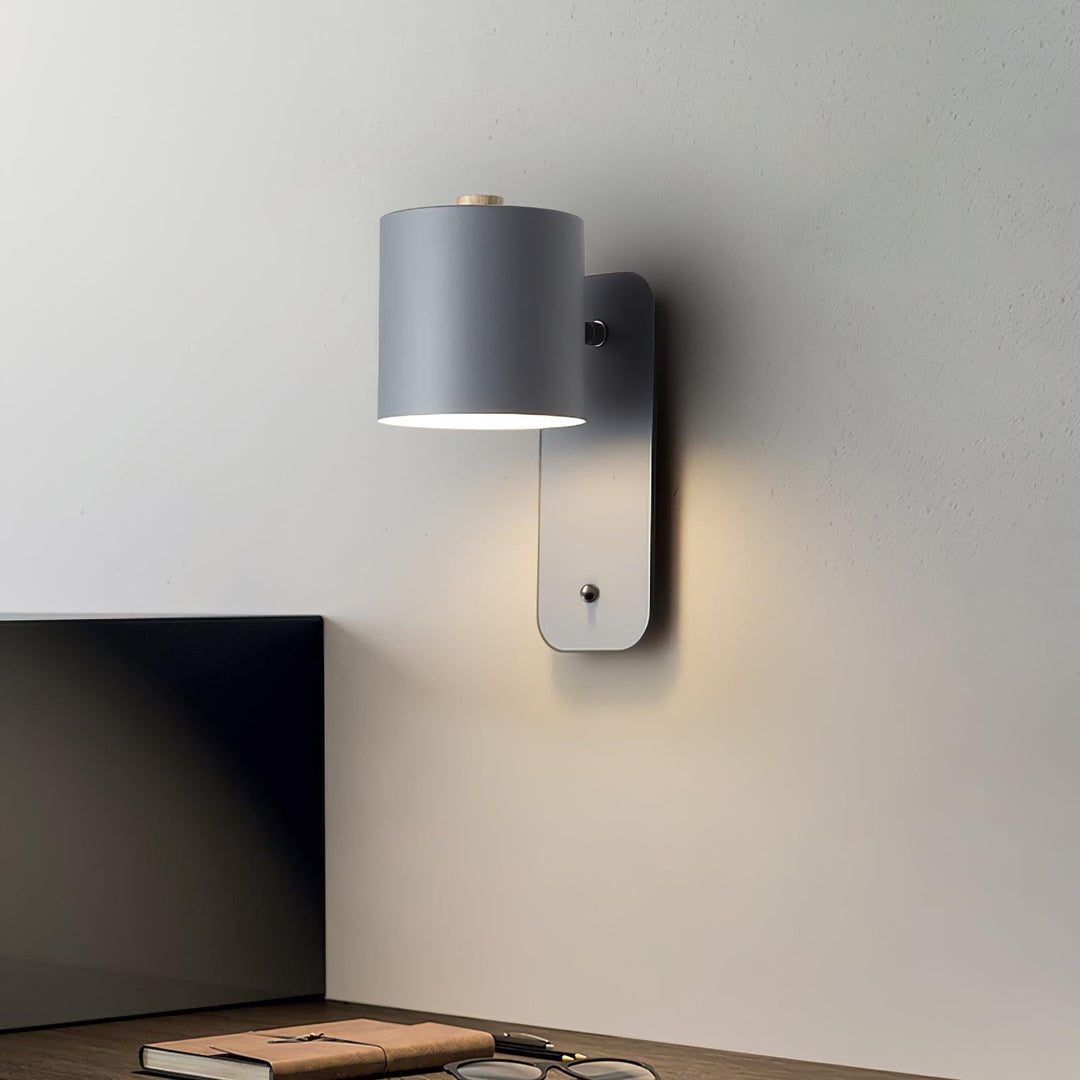Obrotowa Lampa Ścienna Cylindryczna na Akumulator