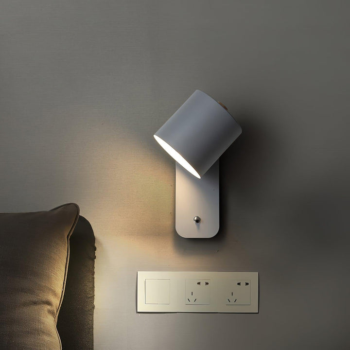 Obrotowa Lampa Ścienna Cylindryczna na Akumulator