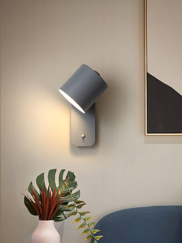 Obrotowa Lampa Ścienna w Kształcie Cylindra