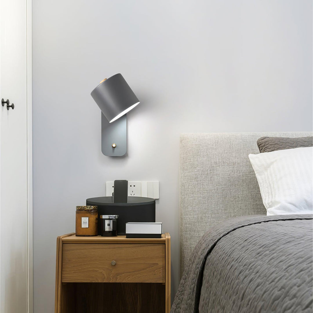 Obrotowa Lampa Ścienna w Kształcie Cylindra