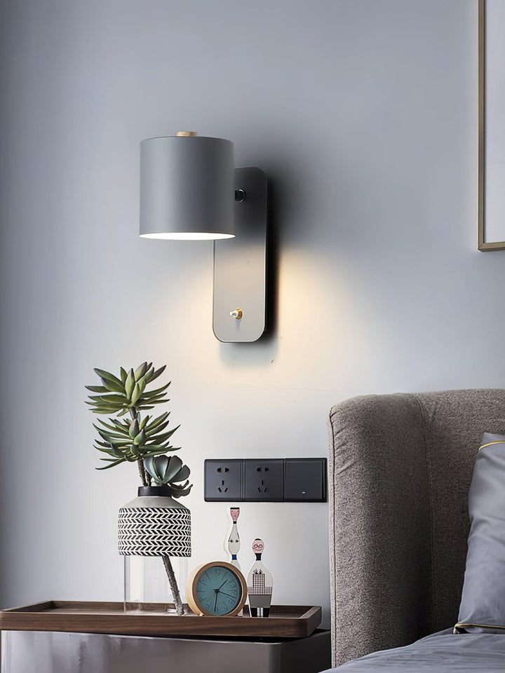 Obrotowa Lampa Ścienna w Kształcie Cylindra