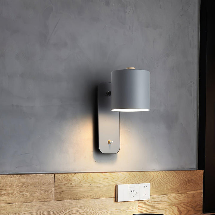 Obrotowa Lampa Ścienna w Kształcie Cylindra